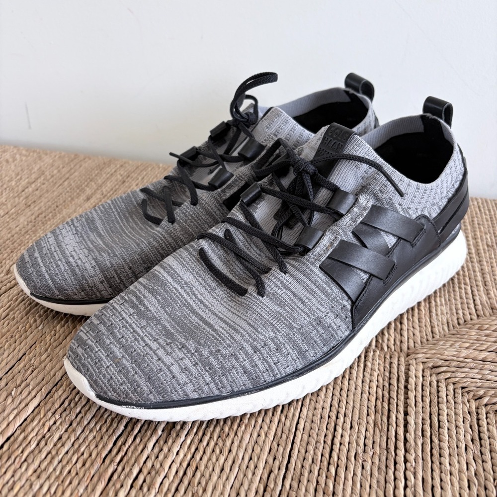 Cole Haan Mens Grand Motion Stitch Lite‎ Woven Sneaker Sz 12 US Gray Knit C35724